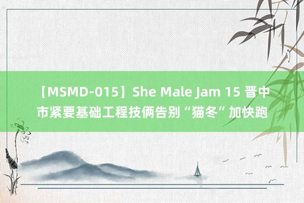 【MSMD-015】She Male Jam 15 晋中市紧要基础工程技俩告别“猫冬”加快跑