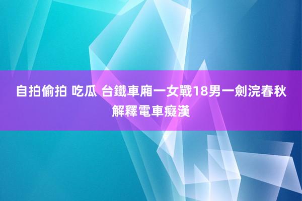 自拍偷拍 吃瓜 台鐵車廂一女戰18男　一劍浣春秋解釋電車癡漢